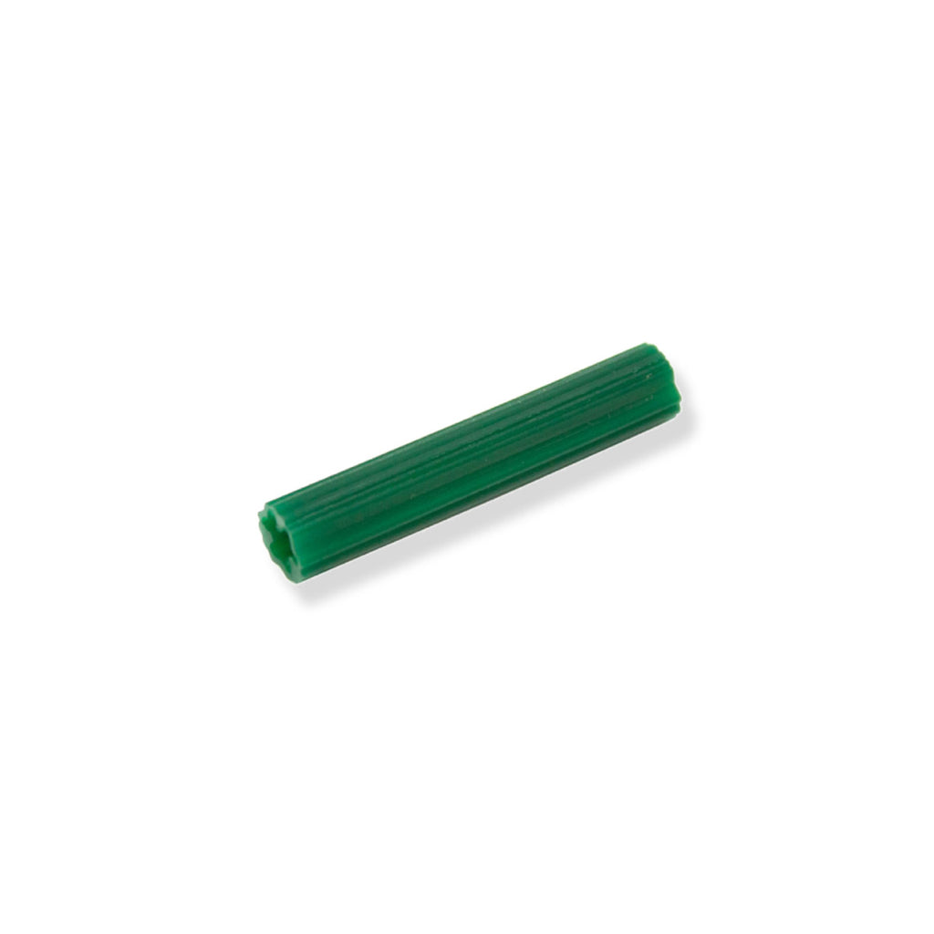 Green - Fluted Expansion Anchors - 1/4" (Pack of 100)